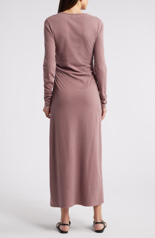 Xirena Xírena Wiley Long Sleeve Maxi Dress In Dark Rose