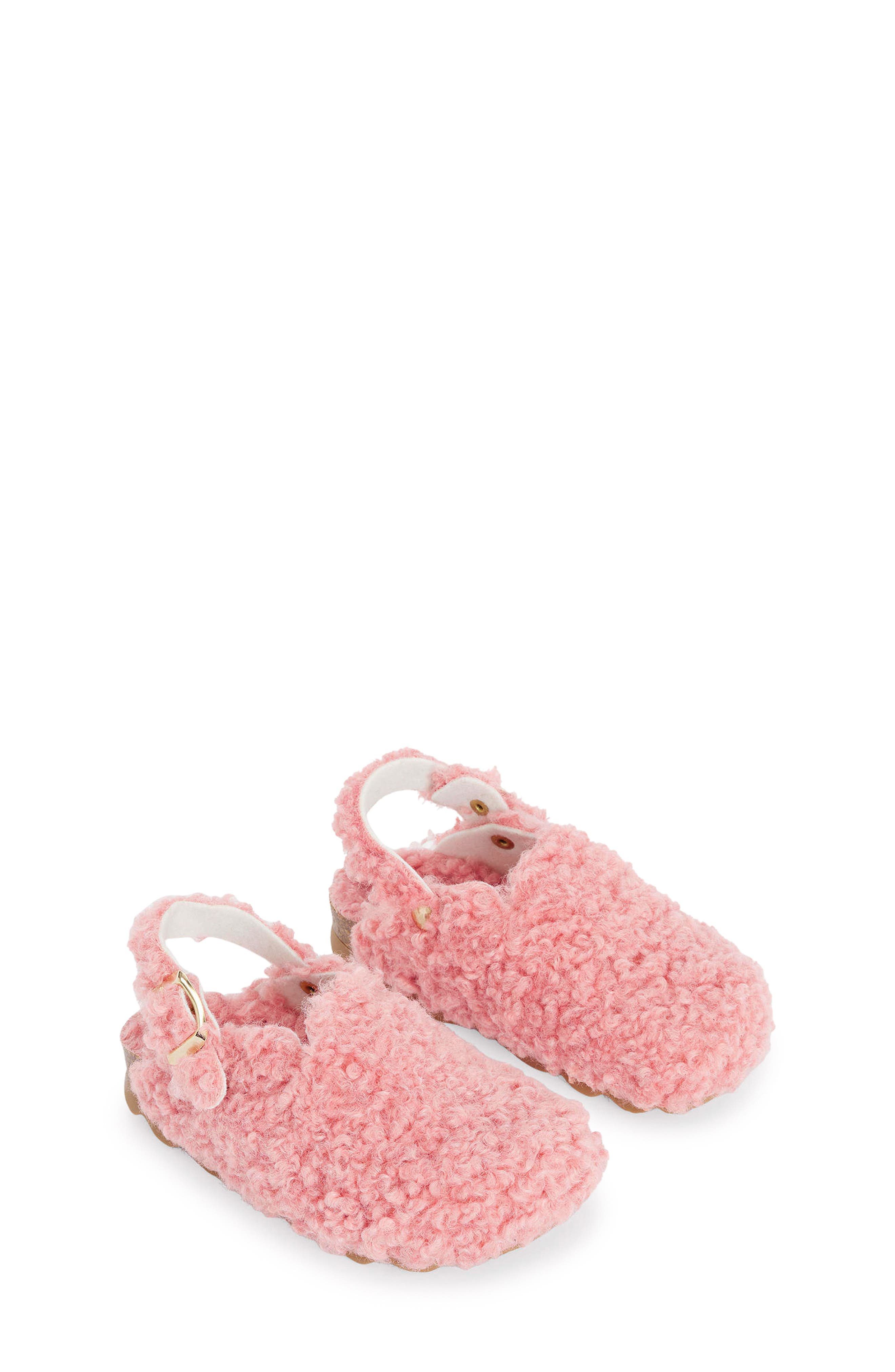 Kids' Cosy Borg Slipper, Main, color, PINK