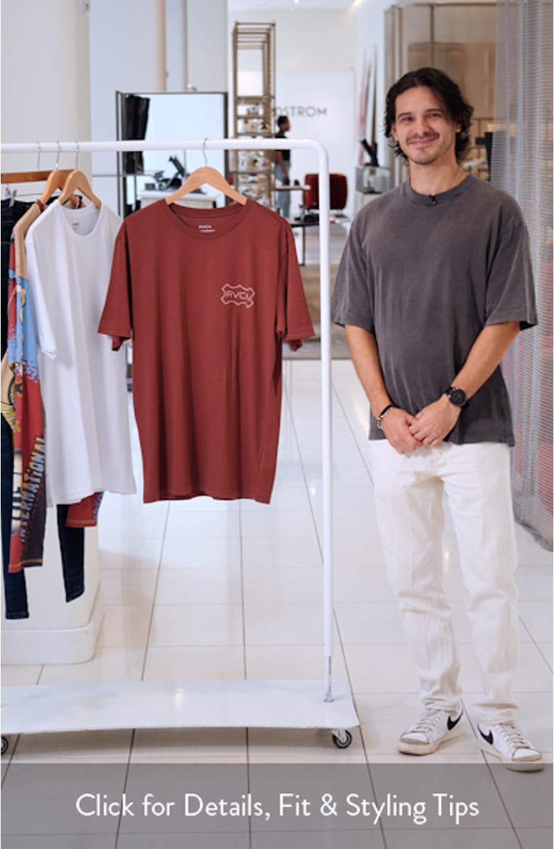 Genuine RVCA Cotton Graphic T-Shirt, sales video thumbnail