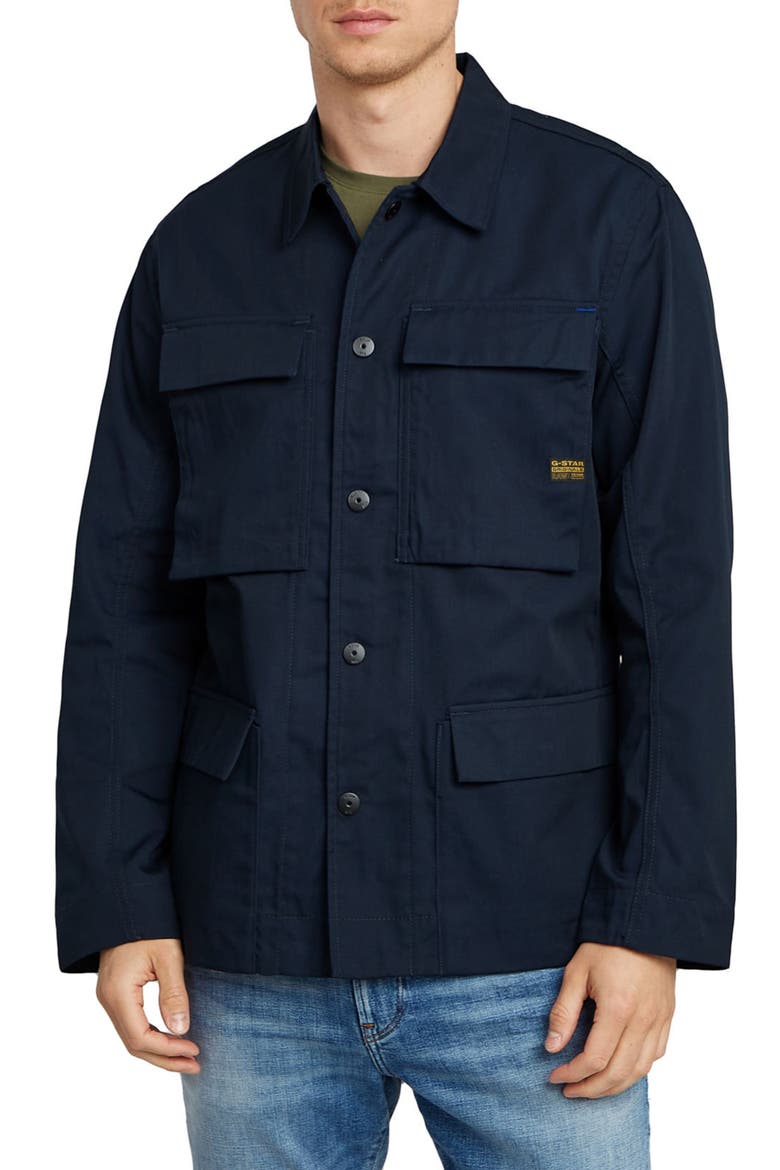 4-Pocket Overshirt, Main, color, SALUTE