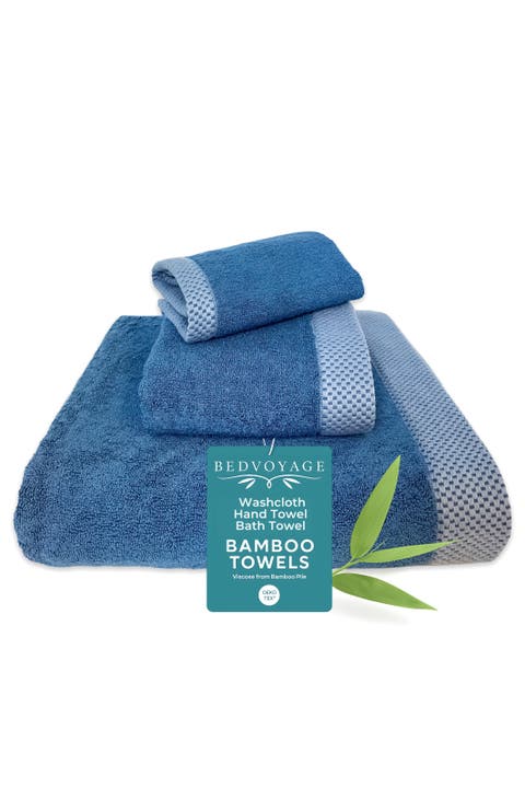 Luxury Viscose Odor & Mildew Resistant Towel Collection, 3pc Set