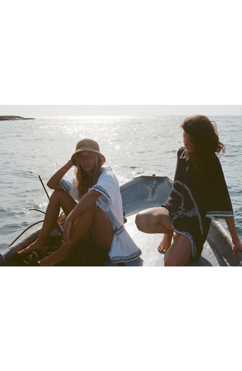 Tombolo 'Surf's Up' Beach Towel Top, Alternate, color, White