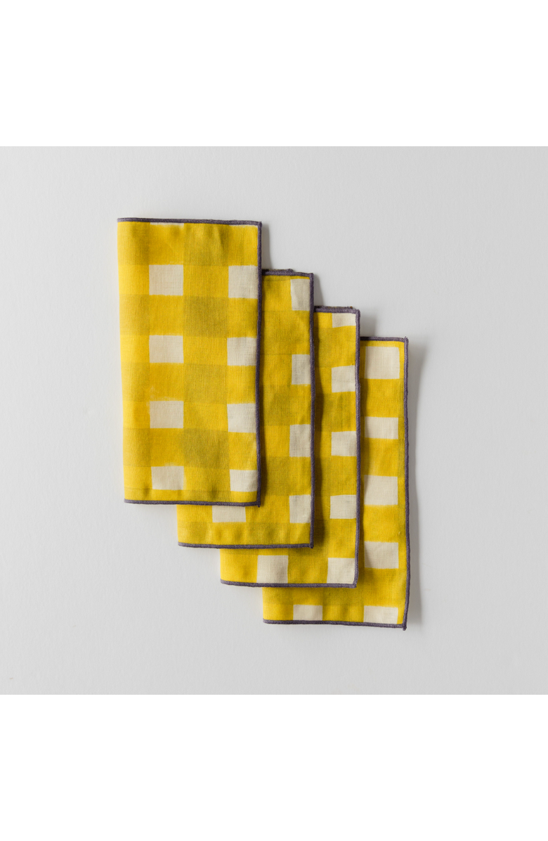 Goldie Home Yellow Cocktail Napkins, Alternate, color, Yellow