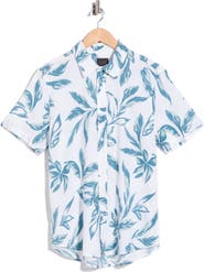14th & Union Tropics Linen & Cotton Button-Up Shirt