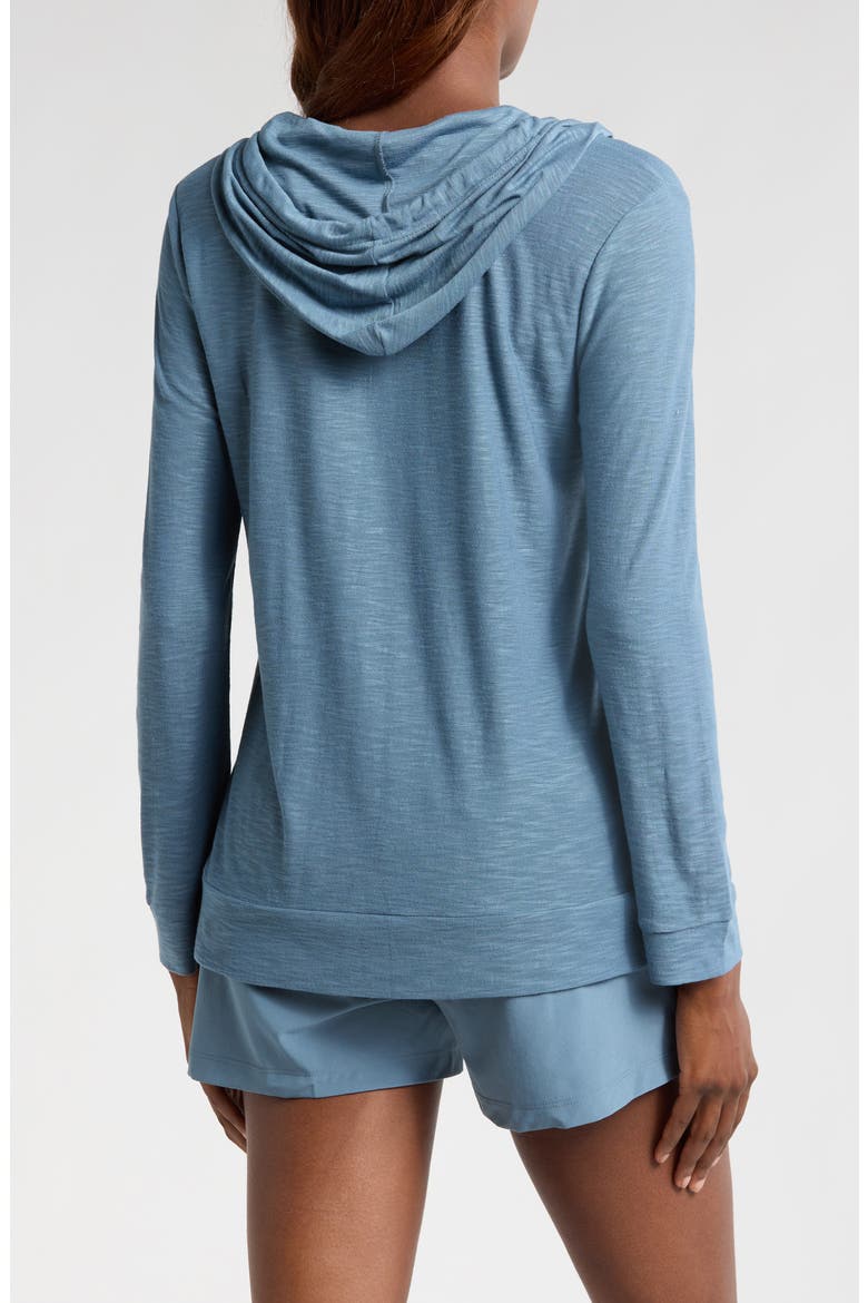 Oversize Slub Hoodie, Alternate, color, PACIFIC BLUE