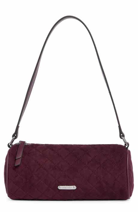 Storme Quilted Faux Suede Shoulder Bag