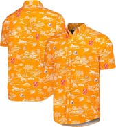 Reyn Spooner Men's Reyn Spooner Orange Tampa Bay Buccaneers Throwback Kekai Print Button-Up Shirt
