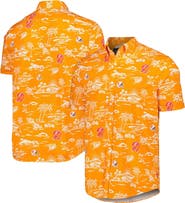 Reyn Spooner Men's Reyn Spooner Orange Tampa Bay Buccaneers Throwback Kekai Print Button-Up Shirt
