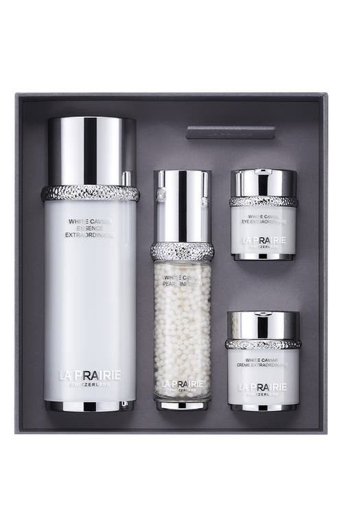 La Prairie White Caviar Holiday Ritual Skin Care Set In Transparent
