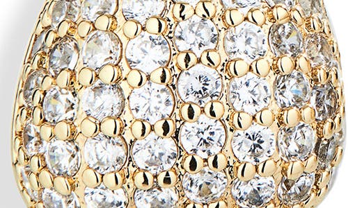 Nordstrom Rack Set Of 2 Pavé Cubic Zirconia Droplet Stud Earrings In Gold