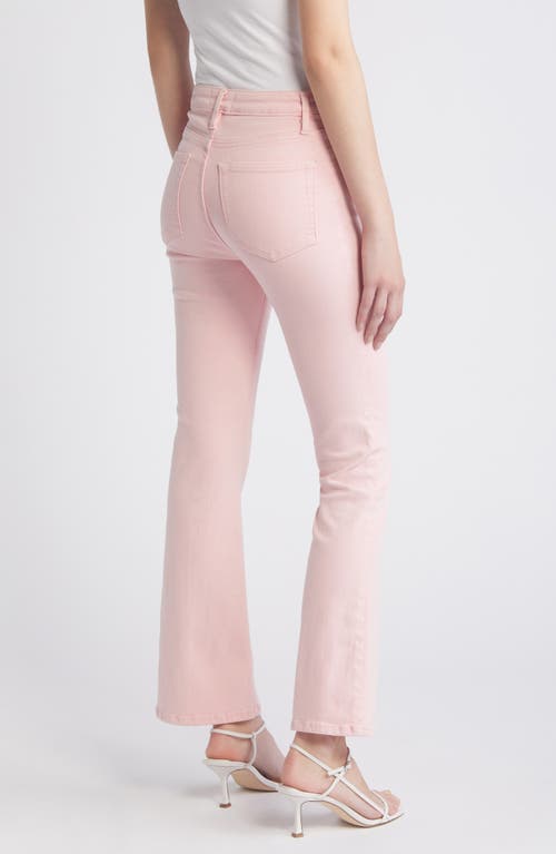 Frame Le Crop Mini Boot Jeans In Washed Dusty Pink