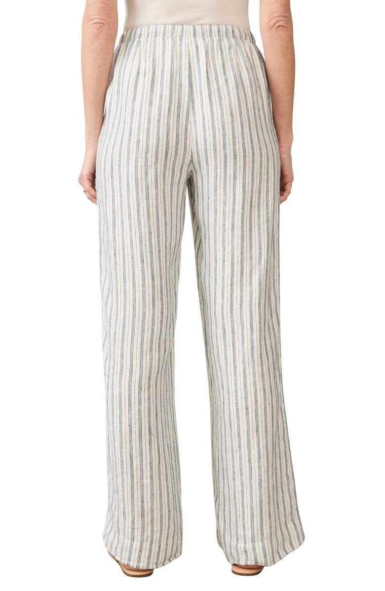 Faherty Stripe Linen Drawstring Pants, Alternate, color, 