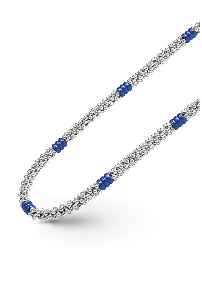 Blue Caviar Ceramic Collar Necklace, Alternate, color, ULTRAMARINE