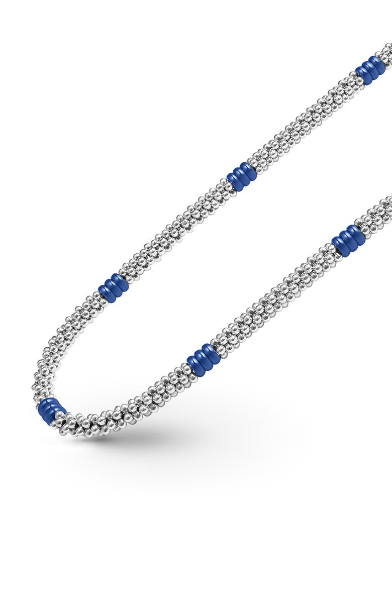 LAGOS Blue Caviar Ceramic Collar Necklace, Alternate, color, Ultramarine