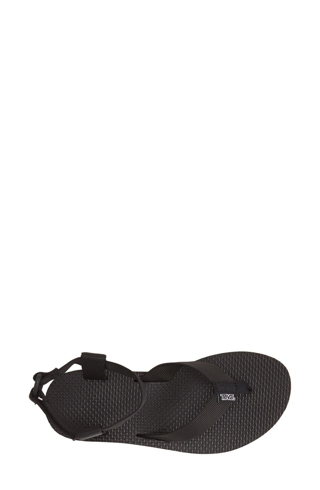 'Original' Flatform Sandal, Alternate, color, BLACK