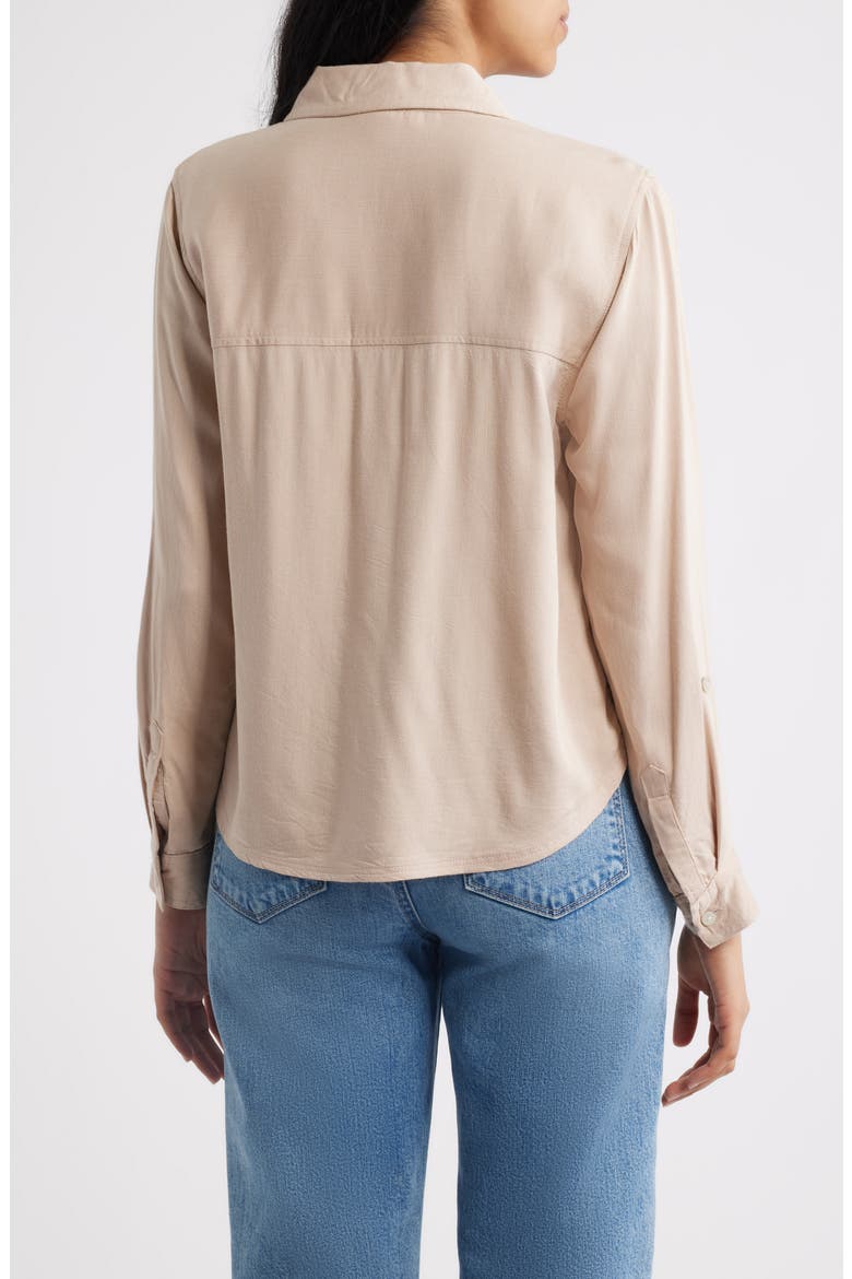 Felicity Button-Up Shirt, Alternate, color, BIRCH