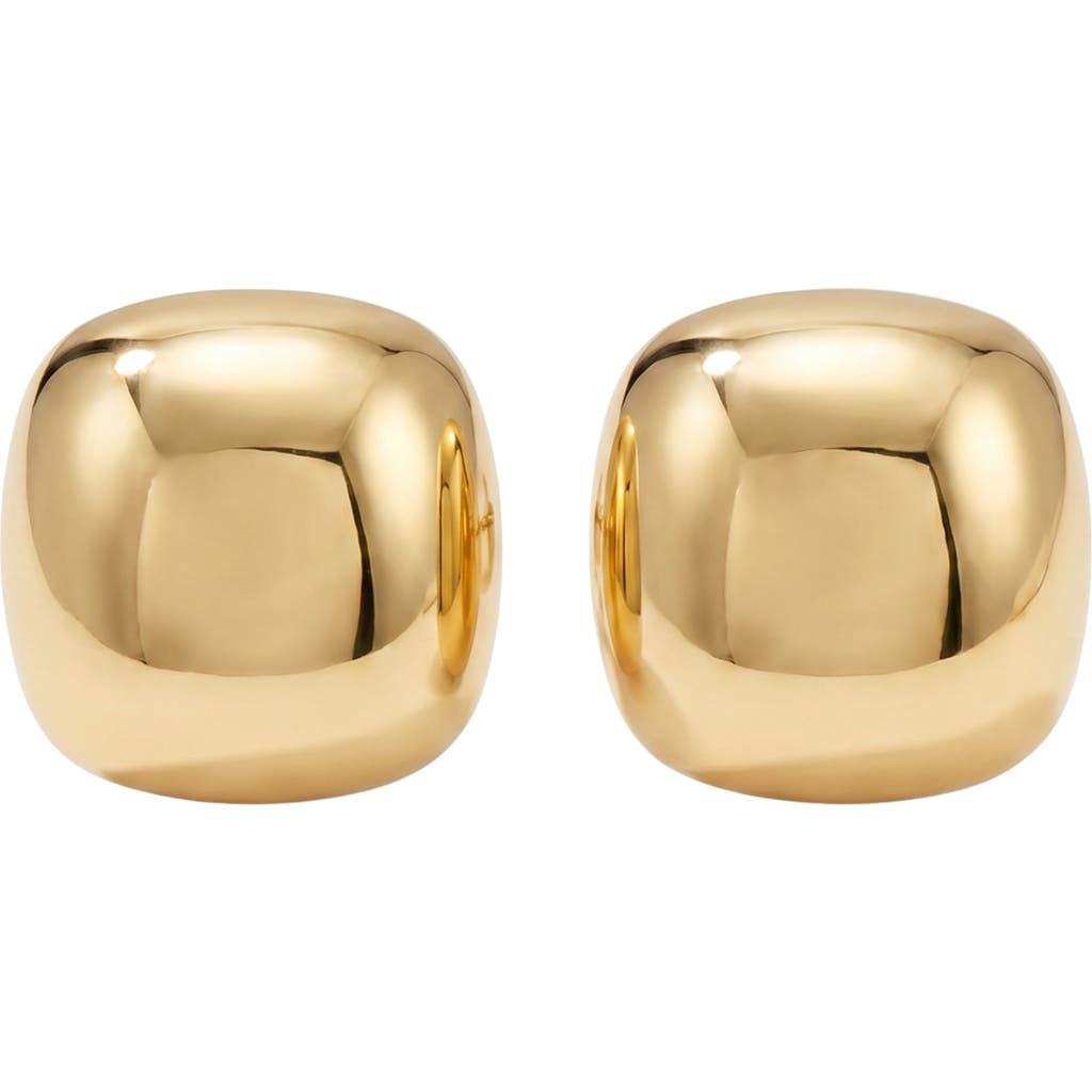 ARGENTO VIVO Puffed Square Button Stud Earrings in Gold at Nordstrom