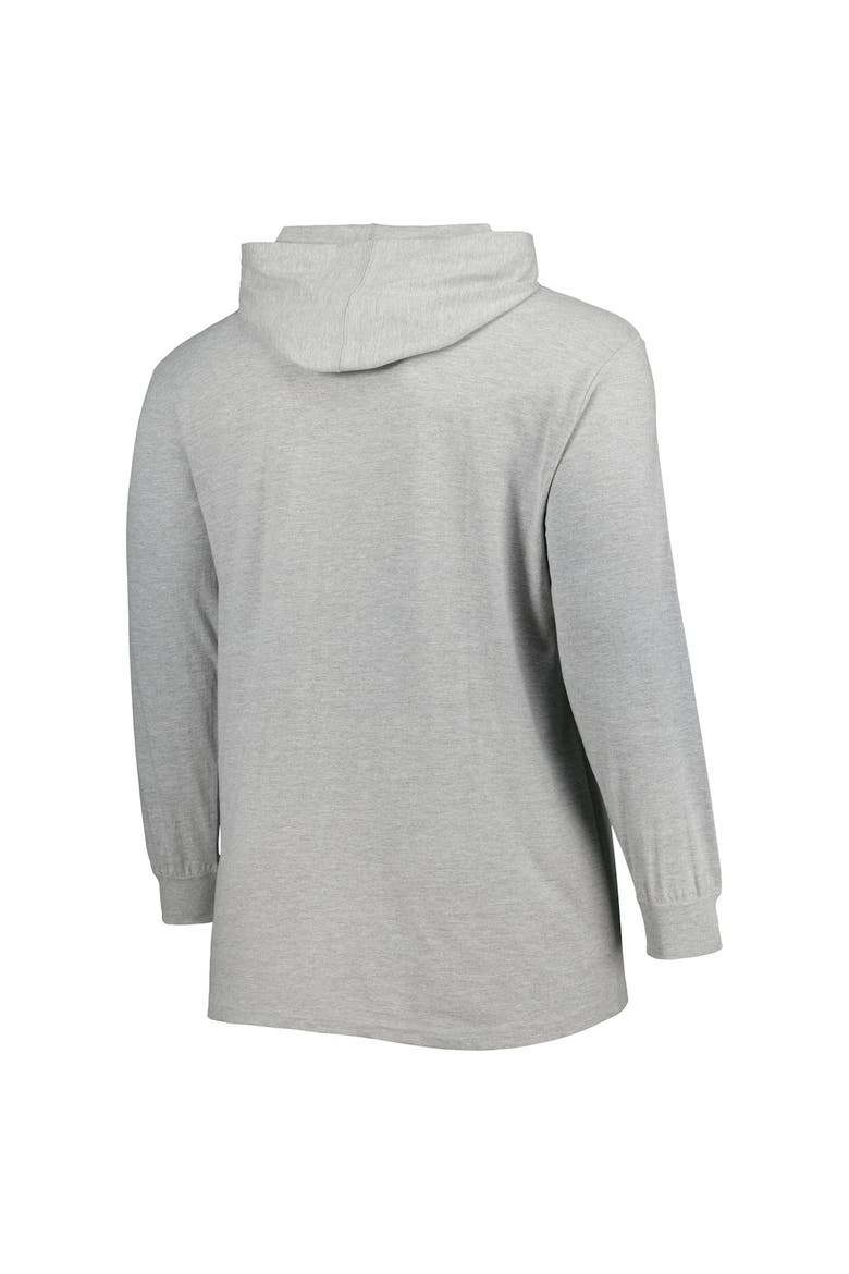 Men's Fanatics Branded Heather Gray Boston Celtics Big & Tall Pullover Hoodie, Alternate, color, Heather Gray