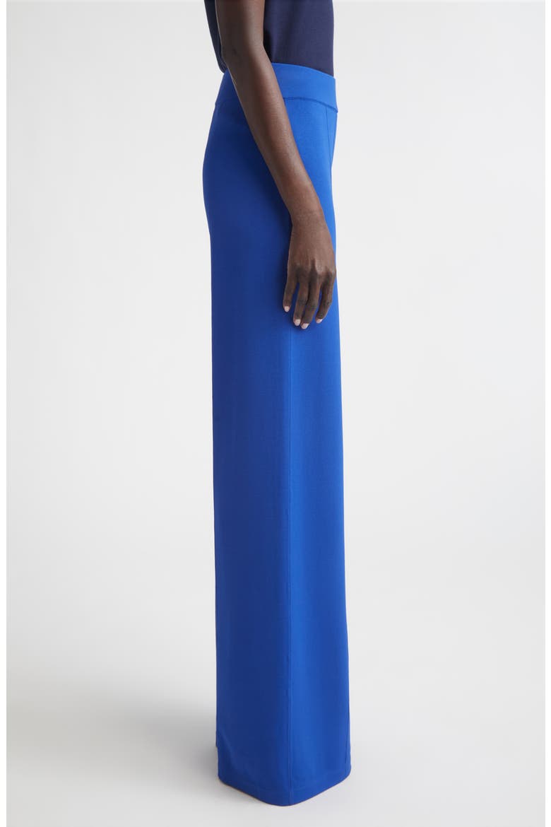Katie Roma Crepe Knit Wide Leg Pants, Alternate, color, COBALT