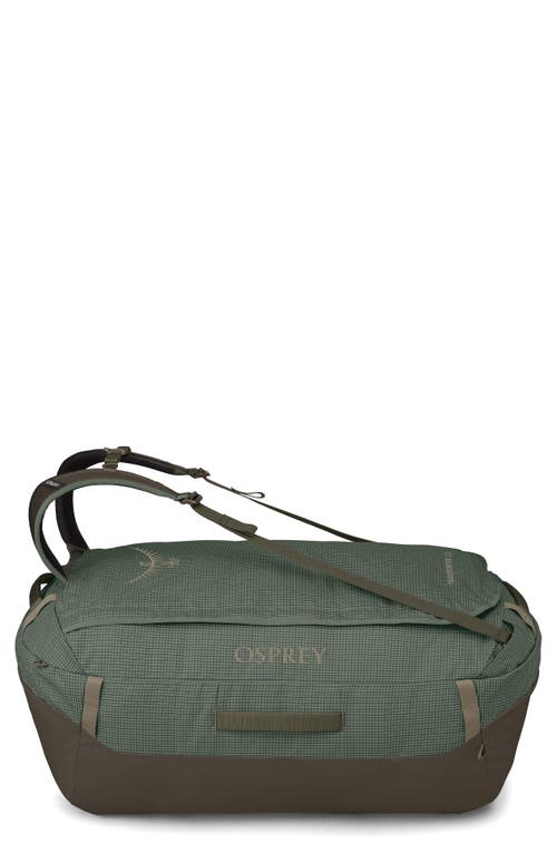Osprey Transporter 120-liter Duffle Luggage In Pine Leaf/earl Grey