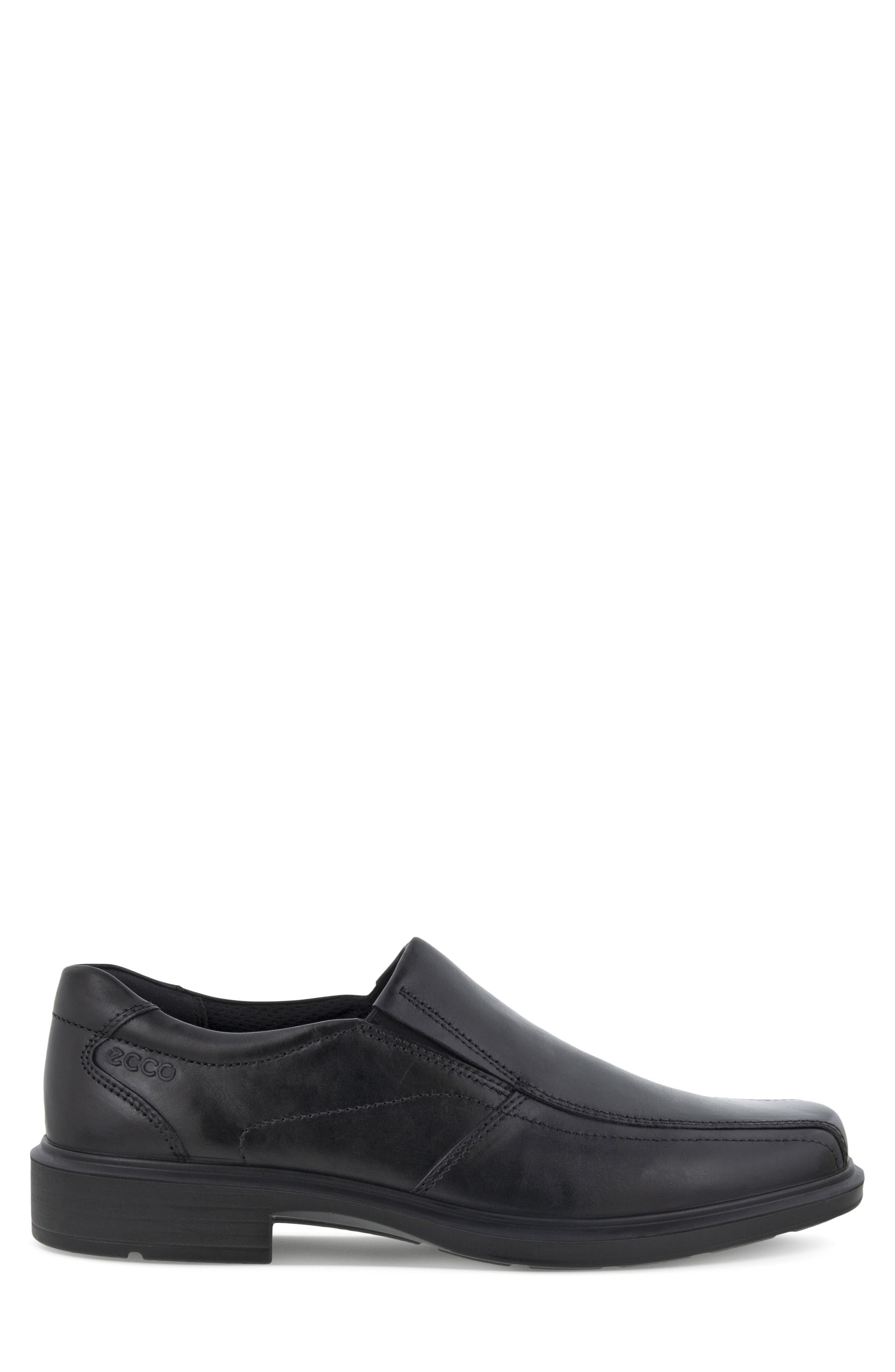 ECCO Helsinki Classic Bike Toe Loafer, Alternate, color, Black