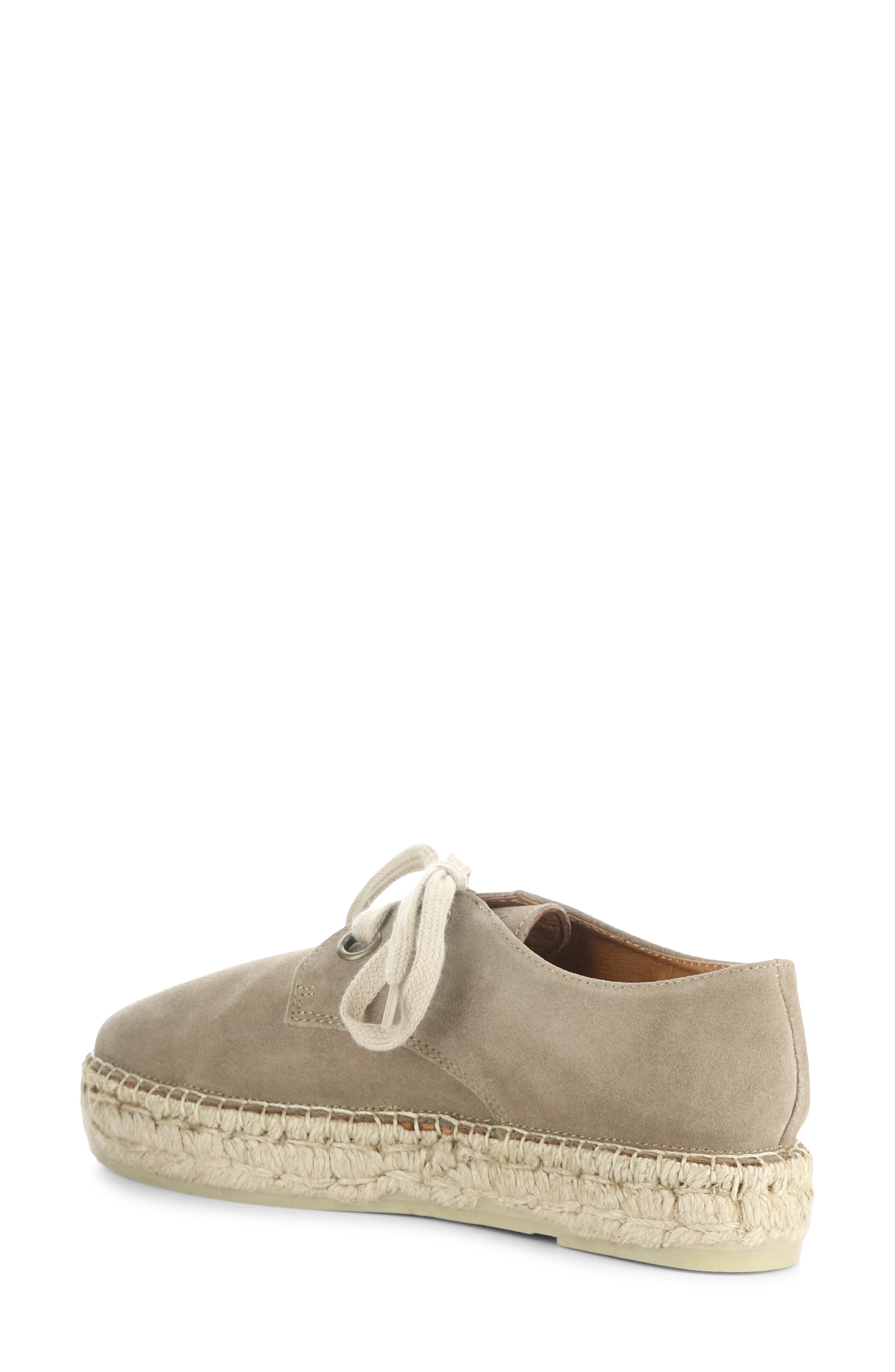 Fly London Lace-Up Espadrille Sneaker, Alternate, color, Beige Suede
