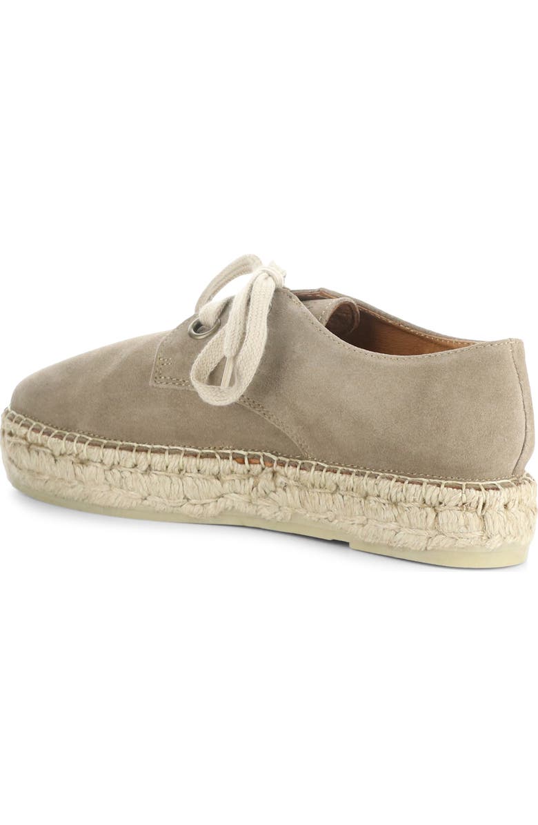 Fly London Lace-Up Espadrille Sneaker, Alternate, color, Beige Suede