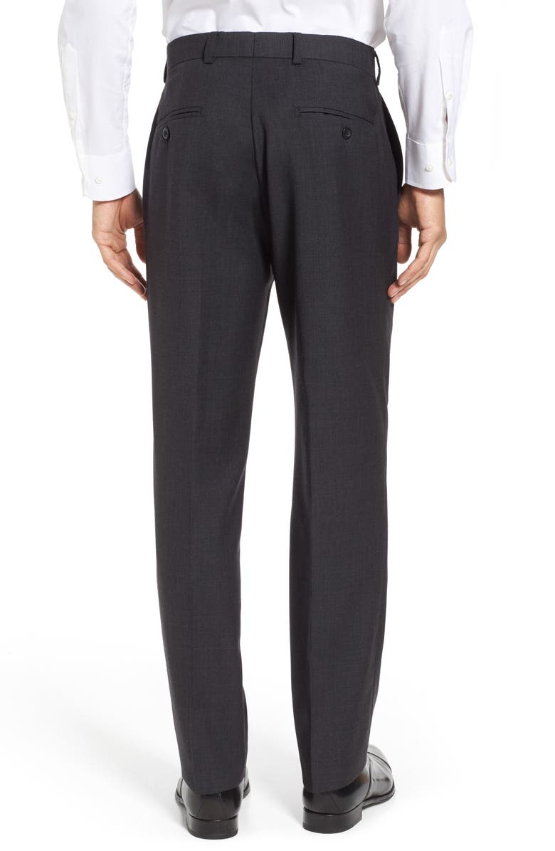 Bensol Gab Trim Fit Flat Front Pants, Alternate, color, 