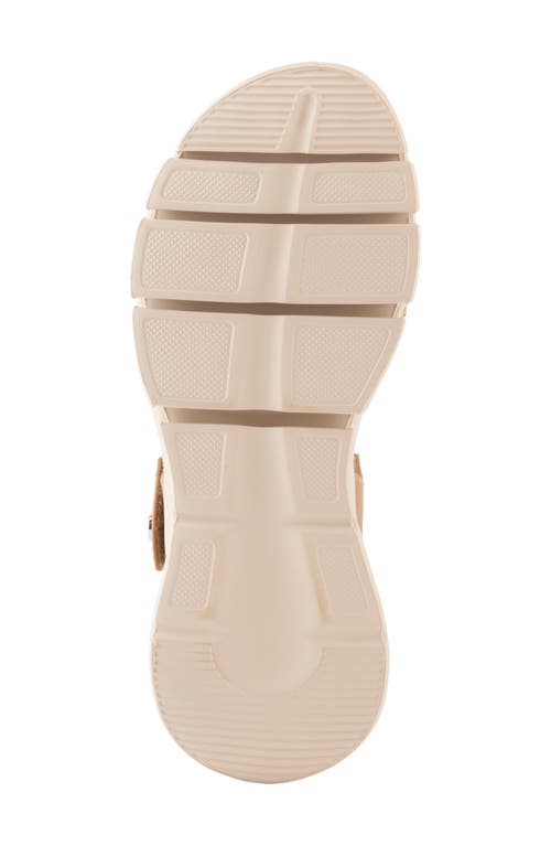Flexus By Spring Step Garlina Platform Wedge Sandal In Tan