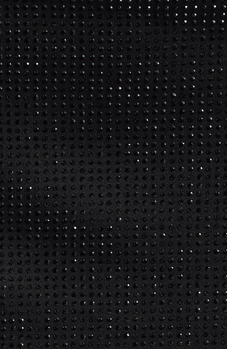 MANGO Cher Crystal Detail Miniskirt, Alternate, color, Black