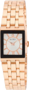 BCBG Modern Link Quartz Bracelet Watch, 34mm