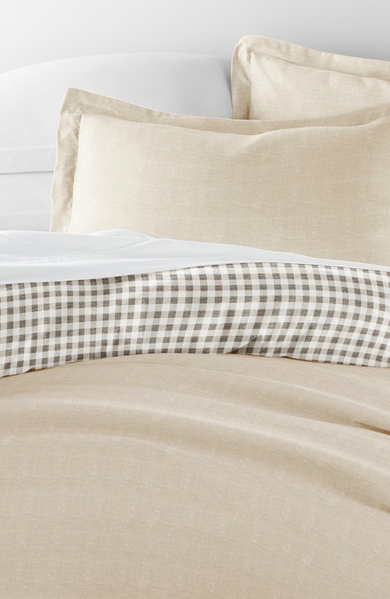 HOMESPUN Pattern Duvet Cover & Sham Set, Alternate, color, Natural