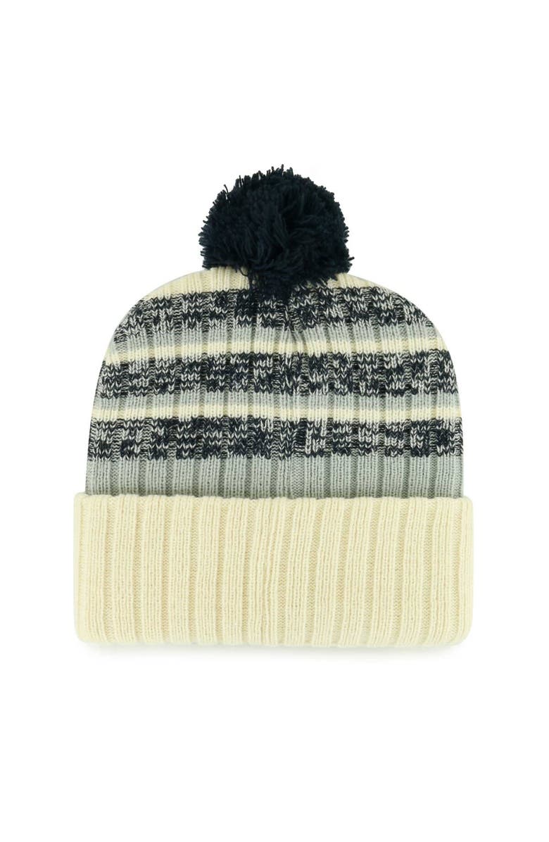 '47 Men's '47  Cream Dallas Cowboys  Tavern Cuffed Knit Hat with Pom, Alternate, color, Cream