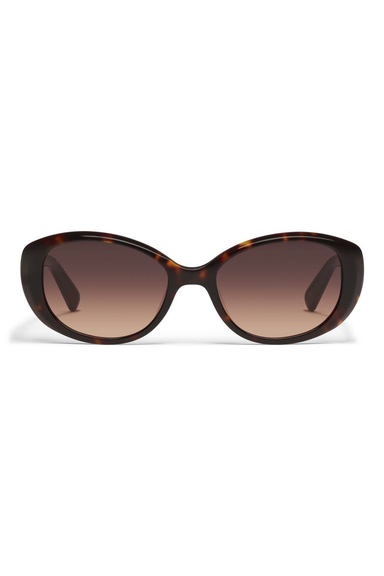 On Brand 55mm Round Sunglasses, Main, color, DARK TORT/ DARK FAWN