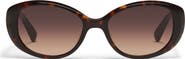 QUAY On Brand 55mm Round Sunglasses