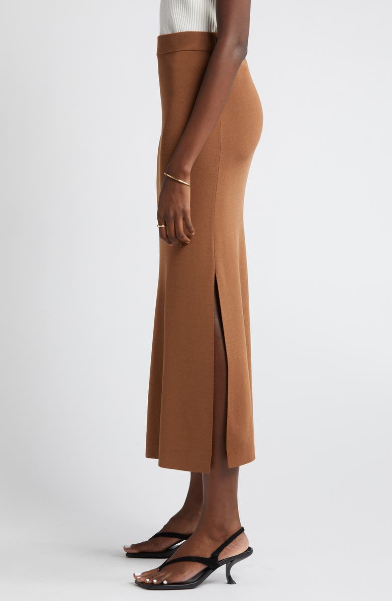 Rails Nora Midi Sweater Skirt, Alternate, color, Cacao