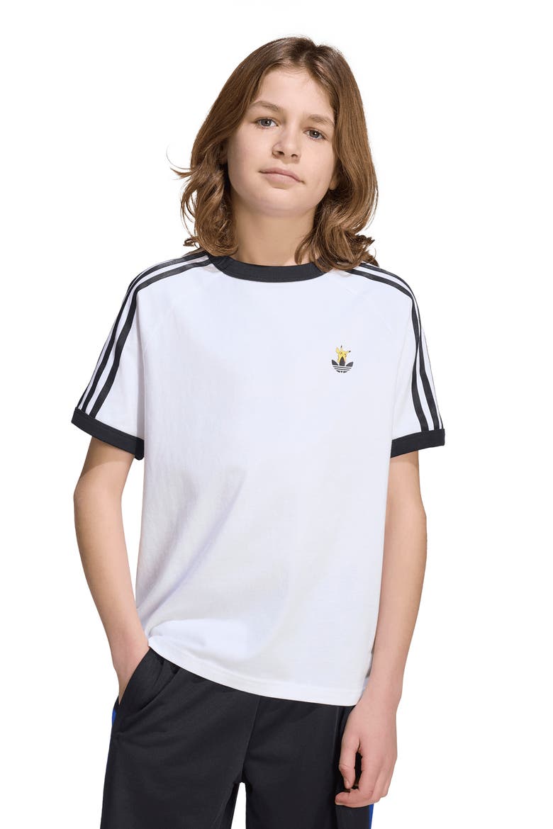 Kids' Graphic Ringer T-Shirt, Alternate, color, WHITE
