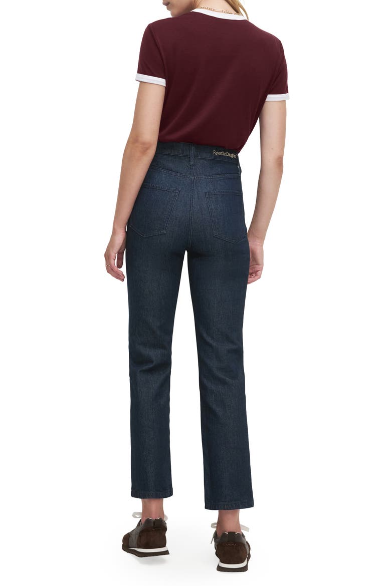 The Valentina Super High Waist Ankle Straight Leg Jeans, Alternate, color, PEPPER