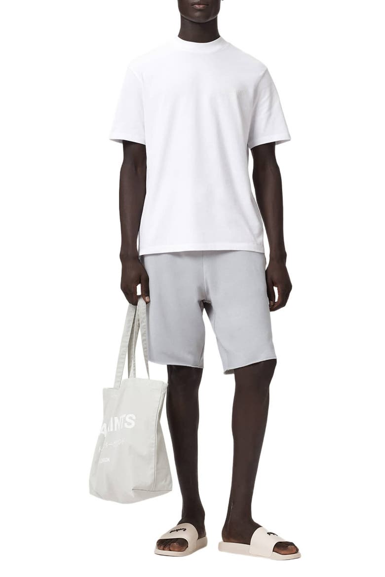 Helix Straight Fit Cotton Blend Sweat Shorts, Alternate, color, SOFT ASH GREY