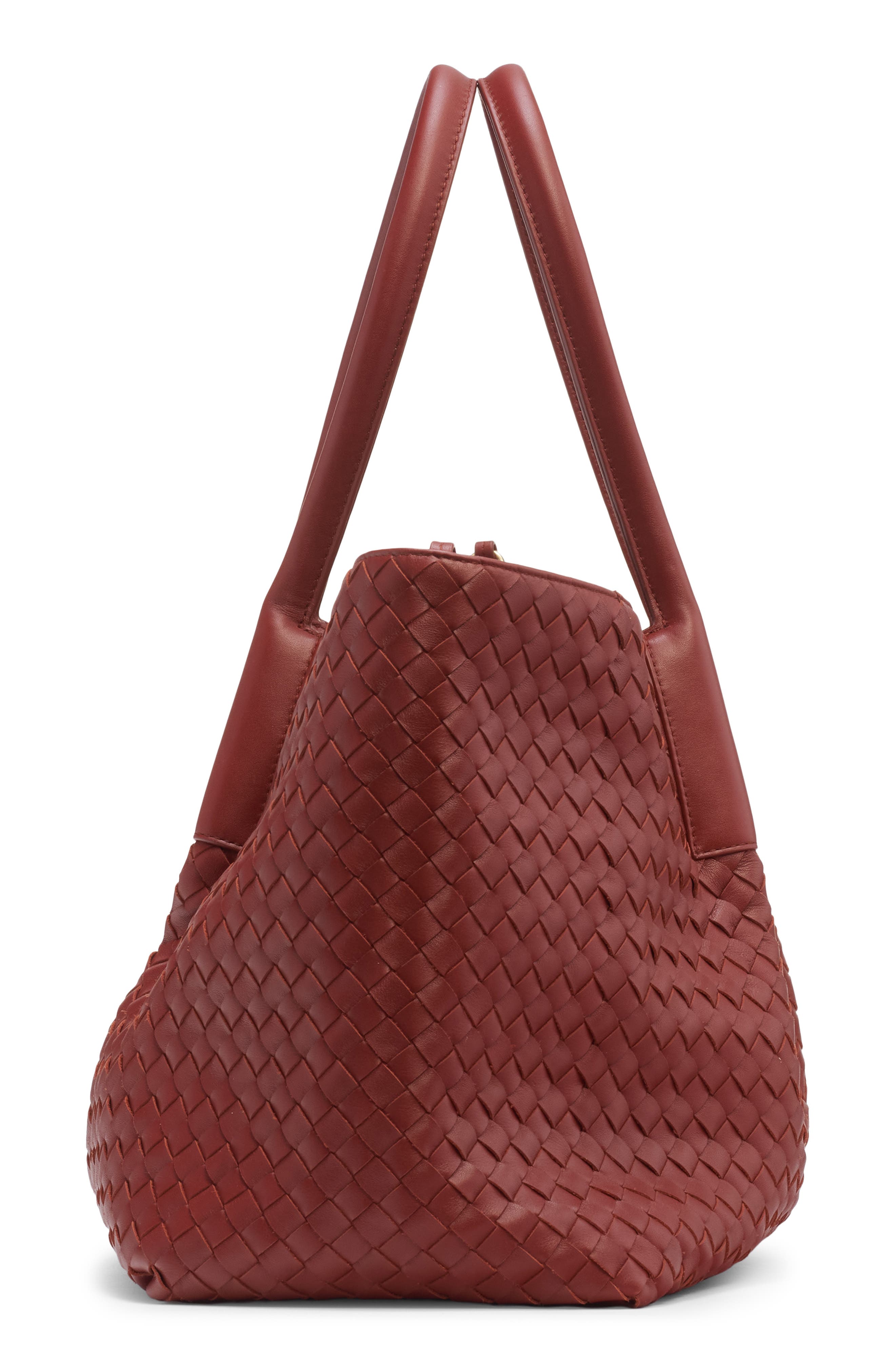 Leather & Suede Reversible Tote, Alternate, color, 8806 RUST/ DEEP MAHOGANY