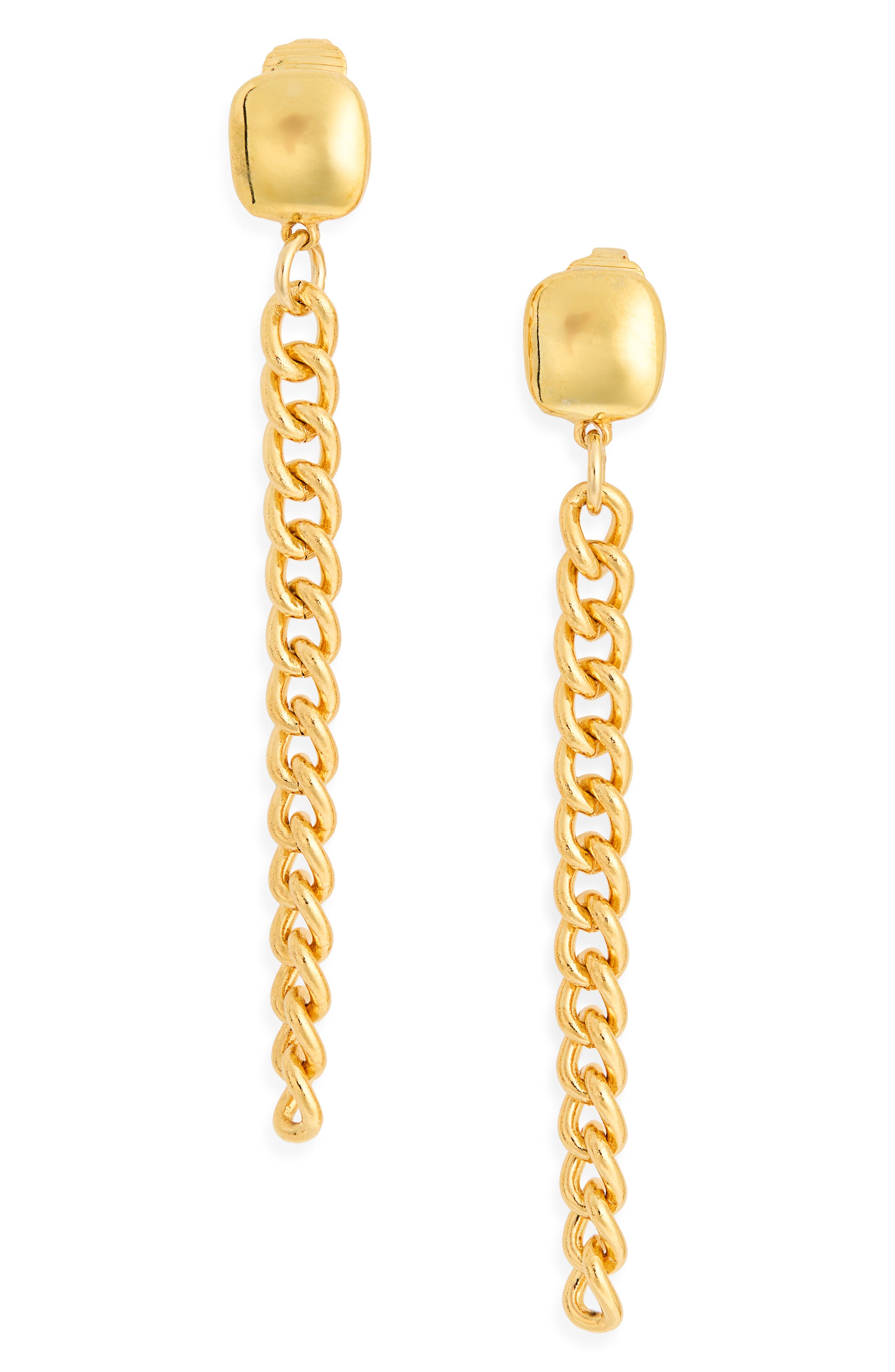 Kenneth Jay Lane Chain Link Drop Earrings