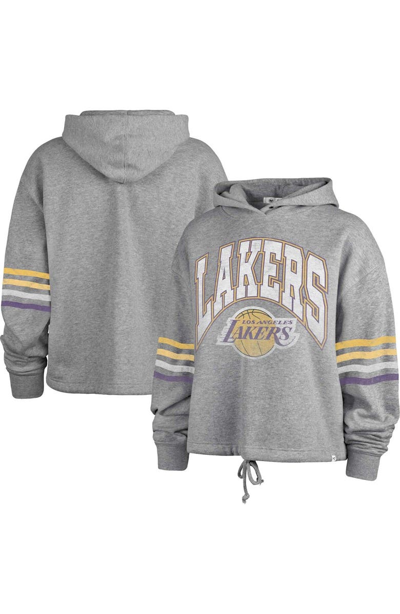 '47 Women's '47  Gray Los Angeles Lakers Upland Bennett Pullover Hoodie, Main, color, Gray