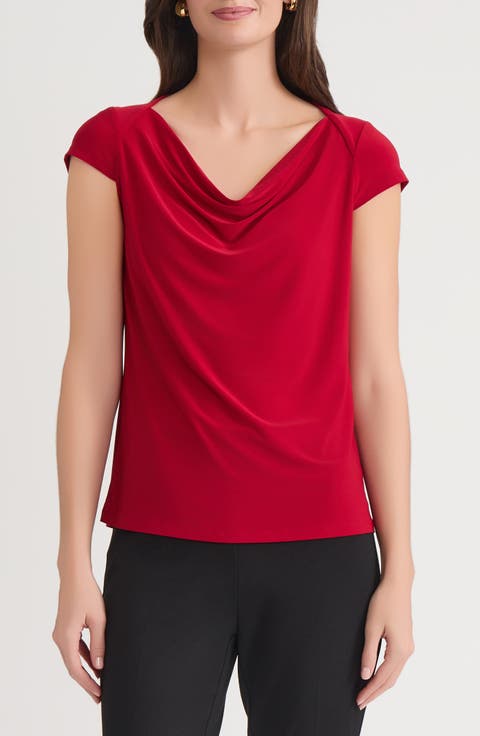 Cowl Neck Top (Regular & Petite)