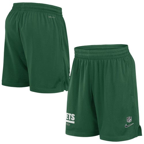 Nike Green New York Jets 2024 Sideline Performance Mesh Shorts In Green
