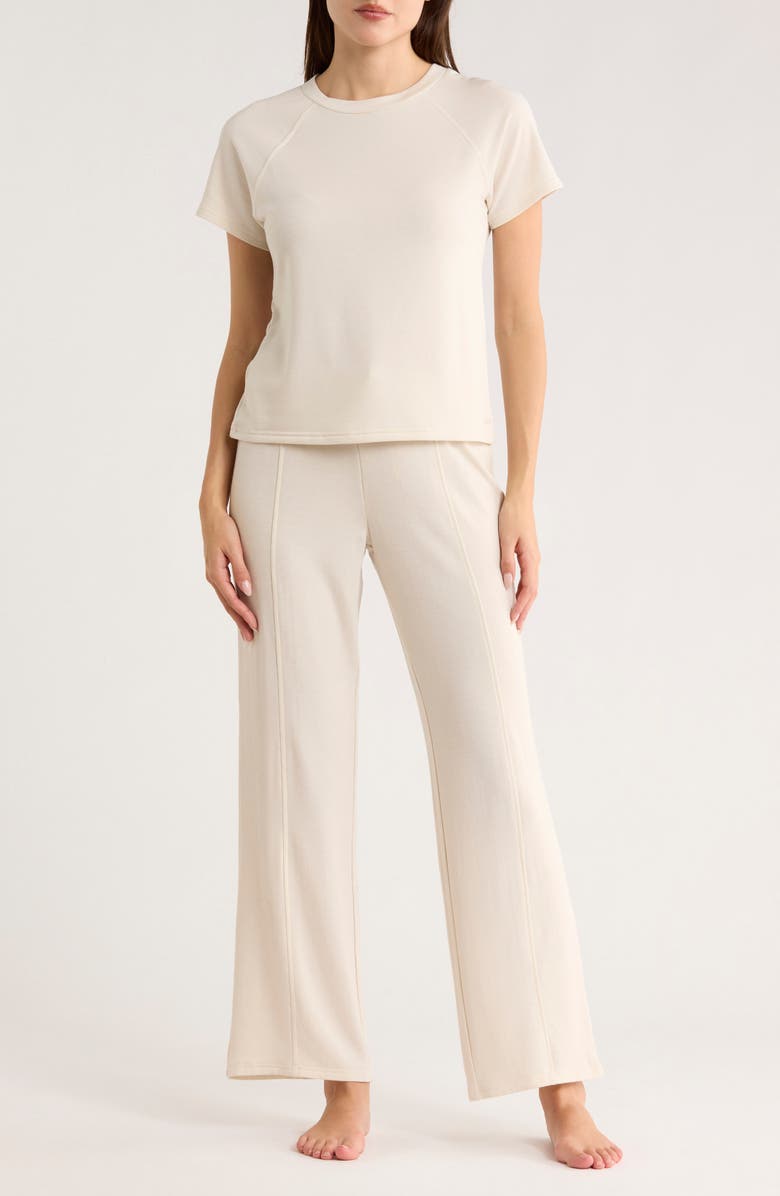Danskin Jersey Pajamas, Main, color, Dry Pampas