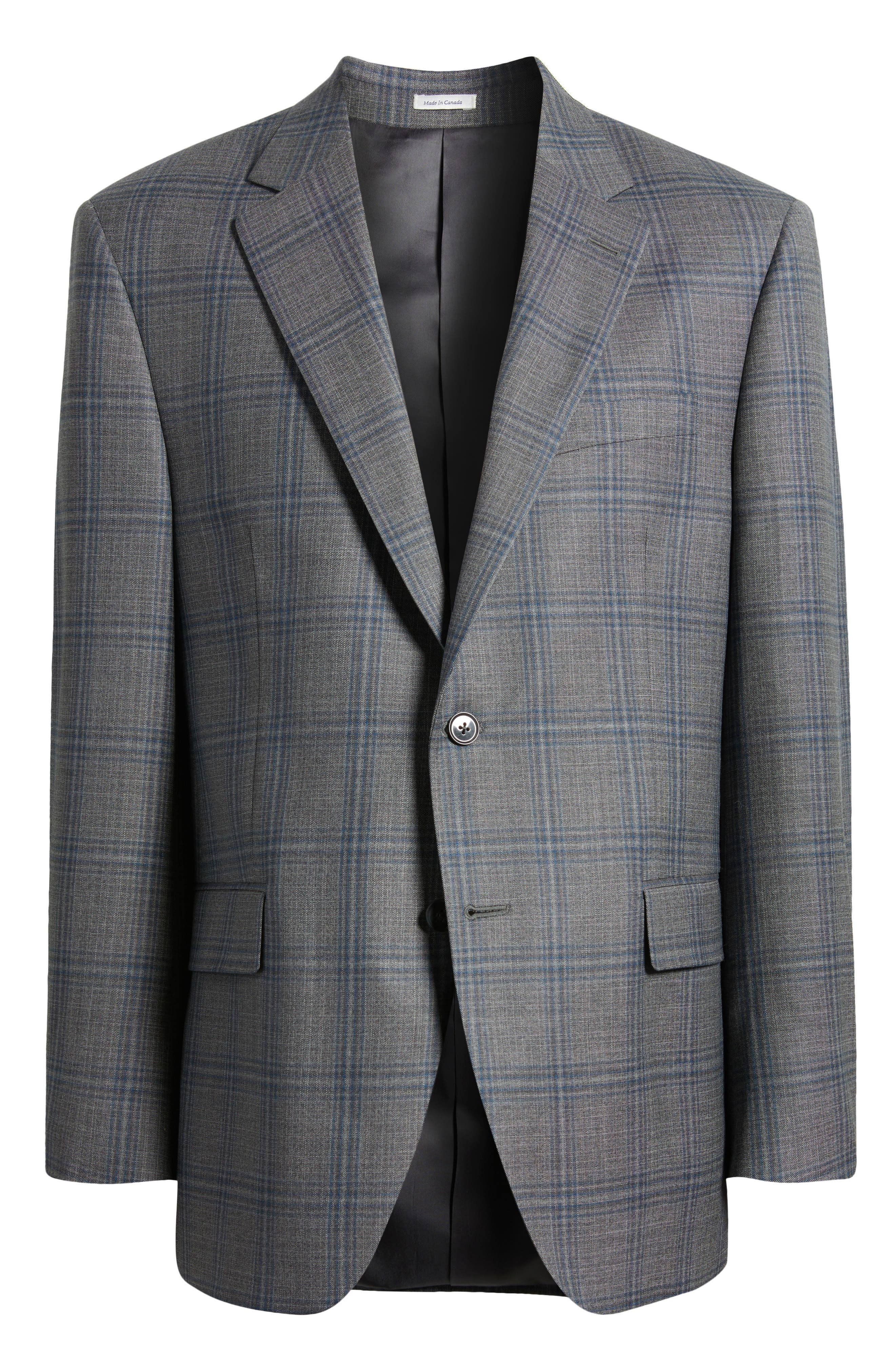 Peter Millar Flynn Classic Fit Plaid Wool Sport Coat