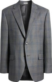 Peter Millar Flynn Classic Fit Plaid Wool Sport Coat