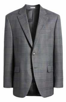 Peter Millar Flynn Classic Fit Plaid Wool Sport Coat