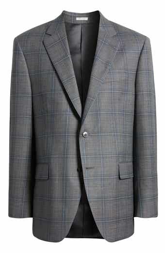 Peter Millar Flynn Classic Fit Plaid Wool Sport Coat