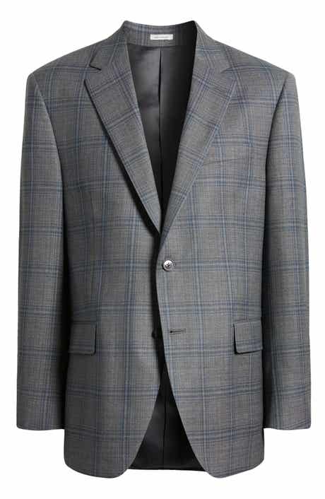 Peter Millar Flynn Classic Fit Plaid Wool Sport Coat